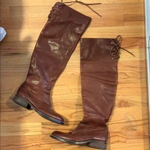 VINCE CAMUTO Fays Cognac OTK Riding Boot